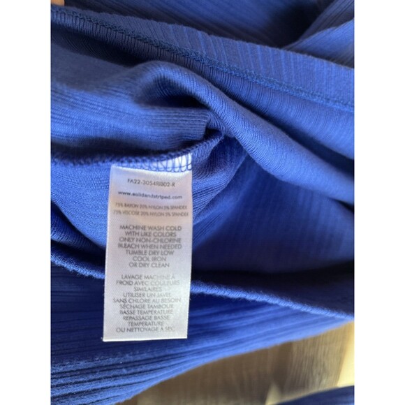 SOLID & STRIPED womens The Kalani Short Mini Dress size XL Sapphire Cutout $198 - Picture 8 of 8